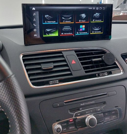 Магнитола Audi Q3 2011-2019 (MMI 3G+) - Radiola RDL-8533 монитор 10.25", Android 12, 8+128Гб, CarPlay, 4G SIM-слот