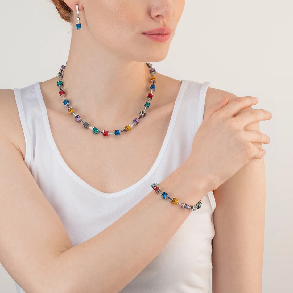 Серьги-пусеты Coeur de Lion Multicolour Pop Art 4509/21-1581
