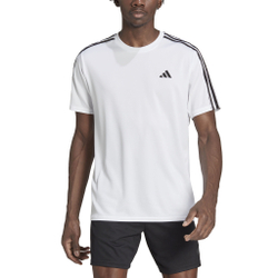 Мужское теннисное поло adidas Essentials Train 3-Stripes Training T-Shirt Men - White, Black