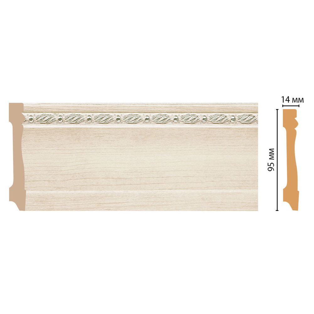 Плинтус Decomaster D195 WoodLine 195-14