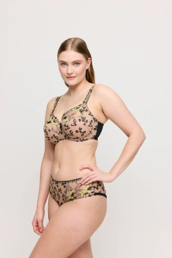 PRIMADONNA MANALI Бюстгальтер с полной чашкой, черный/желтый