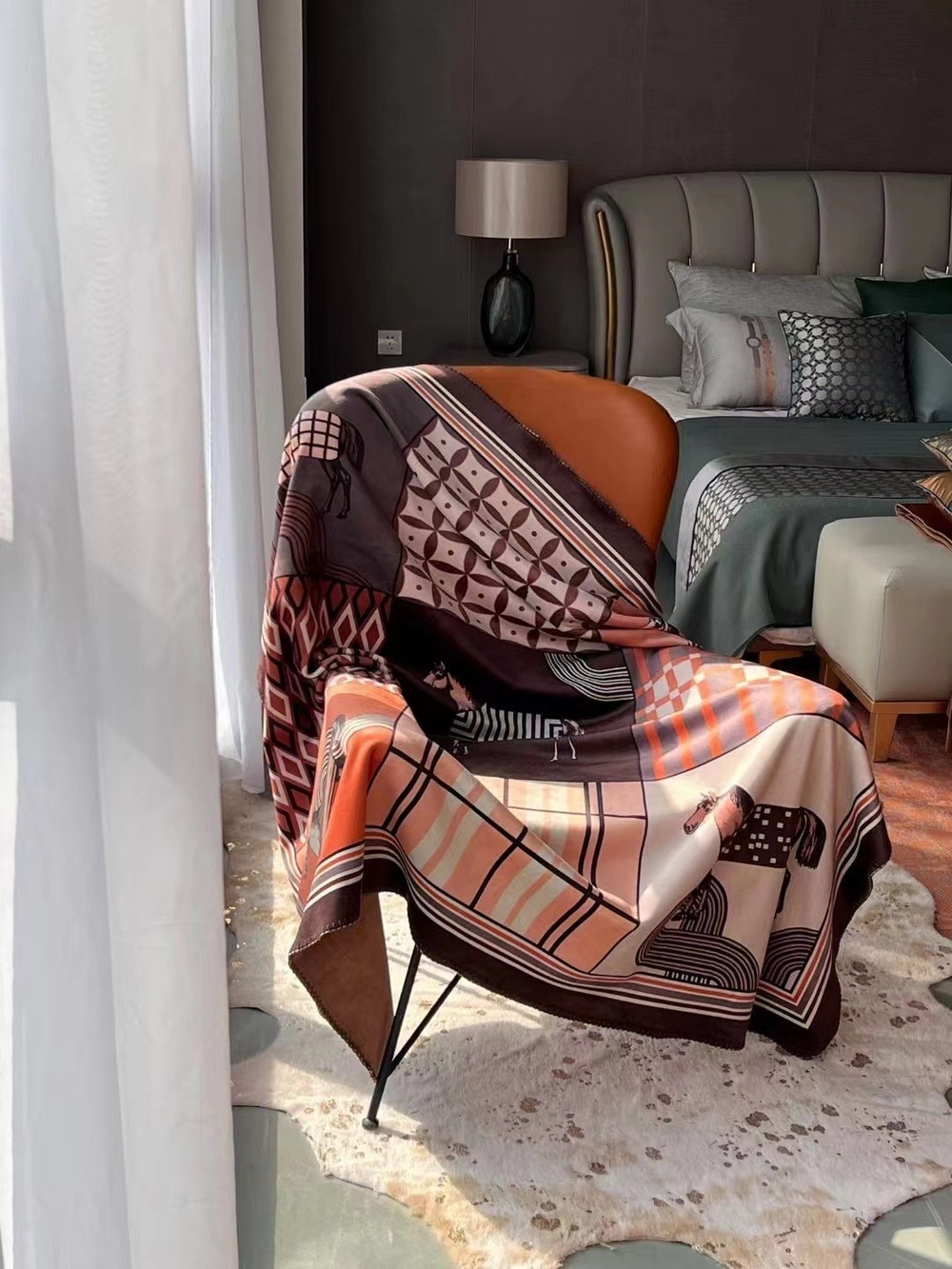 Плед-покрывало Hermès 200x230