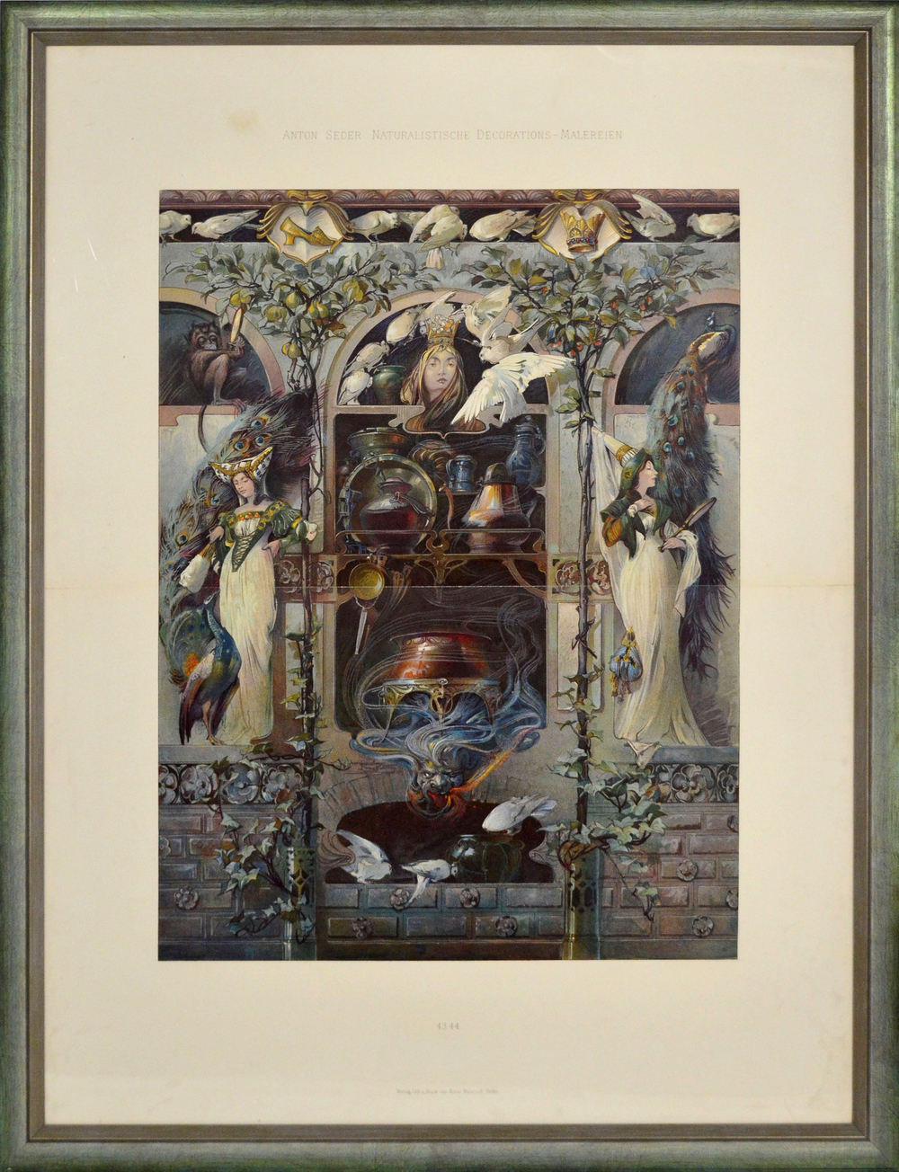 Седер Антон (Anton Seder) «Золушка и сёстры». Хромолитография. 1897 г.