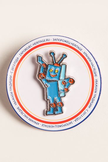 Значок ЗАПОРОЖЕЦ Робот (Разноцветный (Разноцветный))