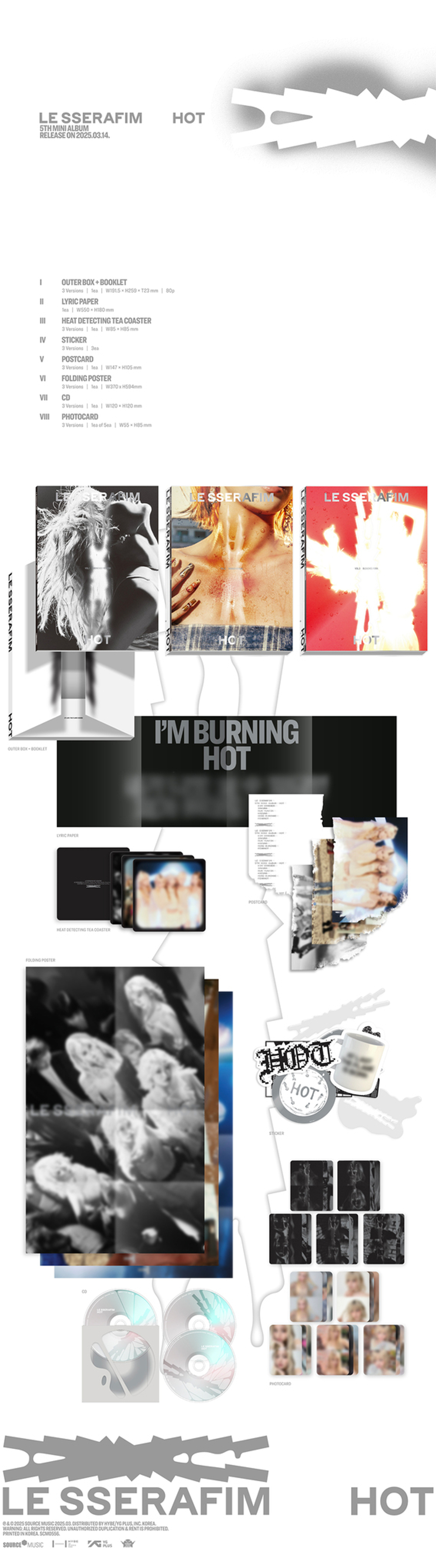 Альбом LE SSERAFIM - HOT
