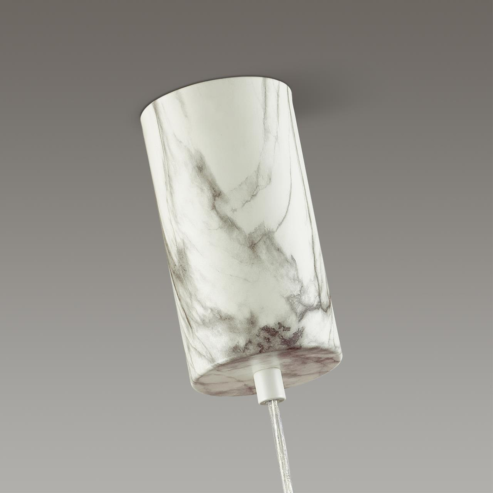 4865/2FC MODERN ODL_EX22 81 серебристый/белый/стекло Натяжной торшер с выкл. E14 2*40W JUNGLE