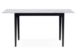 Деревянный стол Айленд 110(155)х68х76 бетон светлый / черный