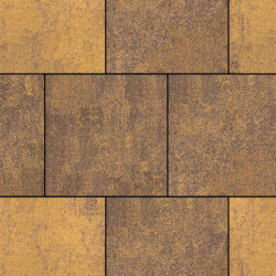 Тротуарная плитка КВАДРАТ 400х400 мм - Листопад гладкий Янтарь