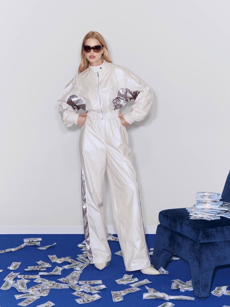 Брюки молочные «Жена авторитета»