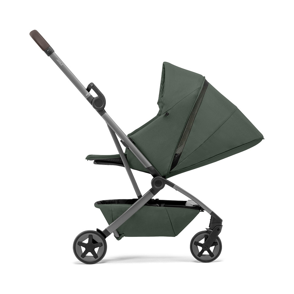 Детская прогулочная коляска Joolz Aer 2 с бампером и реверсивным блоком Forest Green
