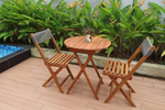 Набор мебели Garden Story садовый Бали (мини) из акации 1 уп (3 предмета: стол+ Стул Garden Story 2шт)
