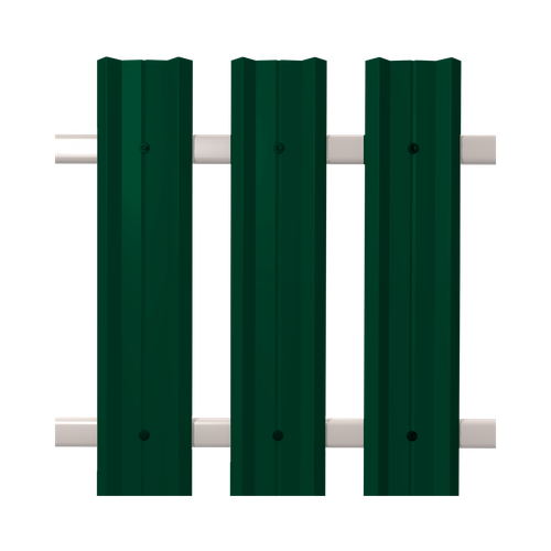 Штакетник М-образный широкий Стандарт Сокроф RAL6005 зеленый мох 104х2000мм