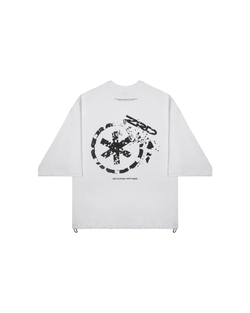 Футболка ZRD 3/4 Destroyed logo Белый