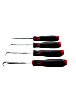 Набор крючков для демонтажа уплотнительных колец и сальников, 4 предмета, HZ 25.1.178S, /horex/