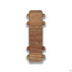 Соединитель к плинтусу "Идеал-М" Вишня тёмная