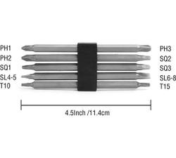 Отвертка WORKPRO 10в1, с трещоткой, быстрая загрузка бит, 5 бит WP221059