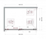 Душевой уголок BelBagno SOFT_CLOSE-2-AH-1 130х90 стекло прозрачное/профиль хром