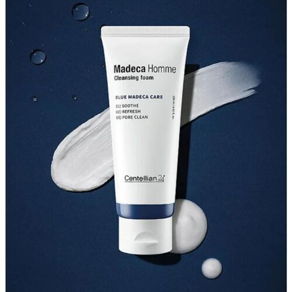 Пенка для умывания мужская Centellian24 Madeca homme cleansing foam, 120 мл