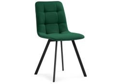 Стул на металлокаркасе Чилли черный / зеленый