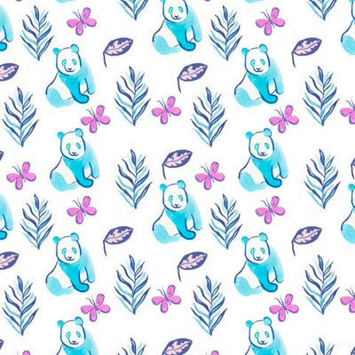 Бесшовный принт тропический