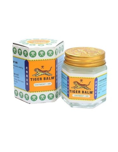 [TIGER BALM] Обезболивающий тигровый тайский бальзам БЕЛЫЙ Tiger white balm, 10гр