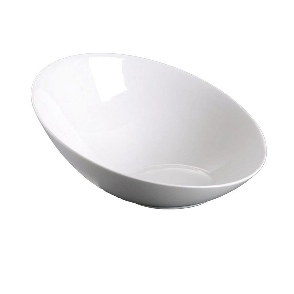 Салатник 125 мл 13,8*13,2 см h6,4/2,5 см скошенный белый фарфор NEW P.L. Proff Cuisine [6]