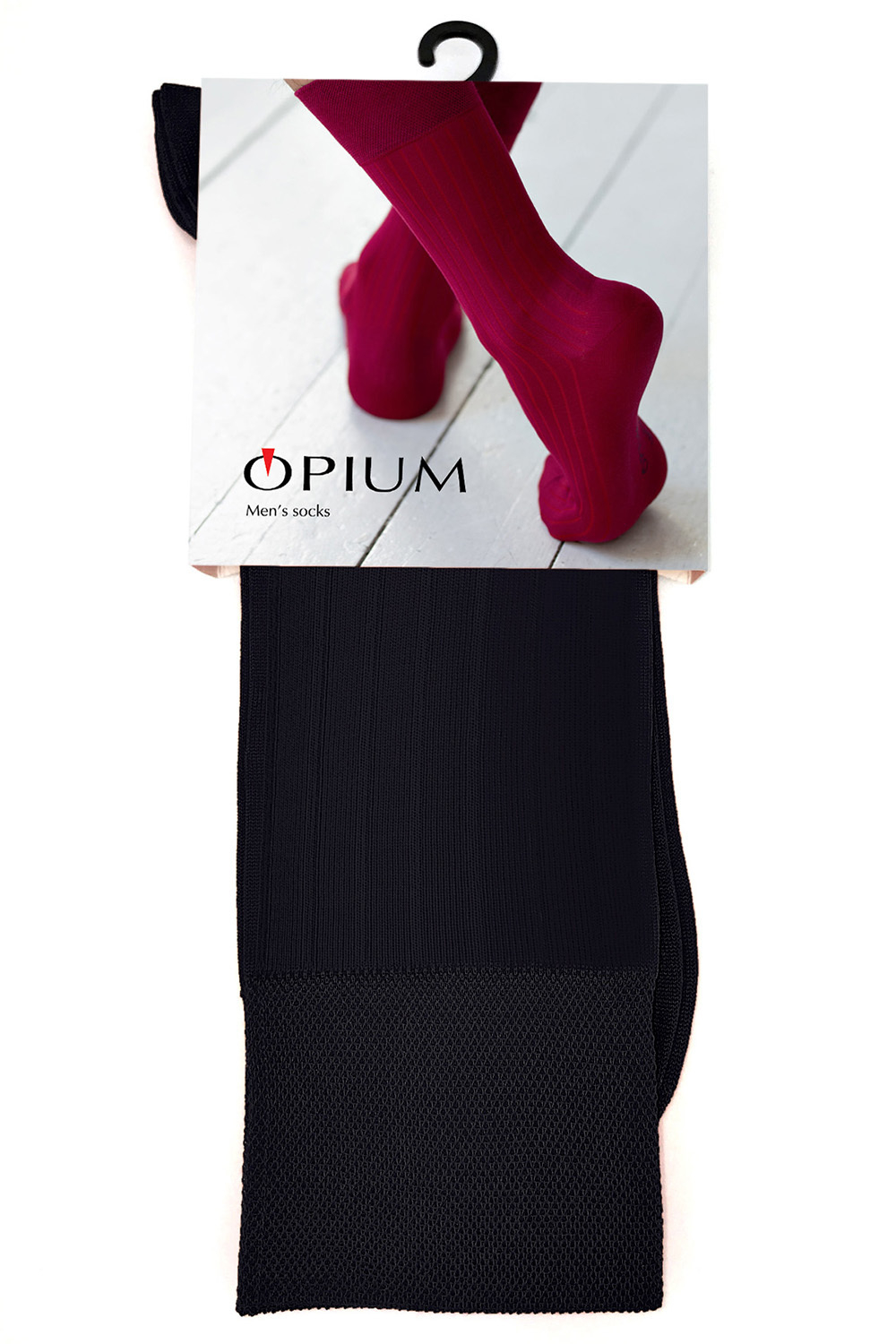 Мужские носки Premium "в рубчик" Черный Opium