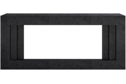 Каминокомплект Line 42 Dark Grey (Разборный) - Темный серый с очагом Vision 42 LED