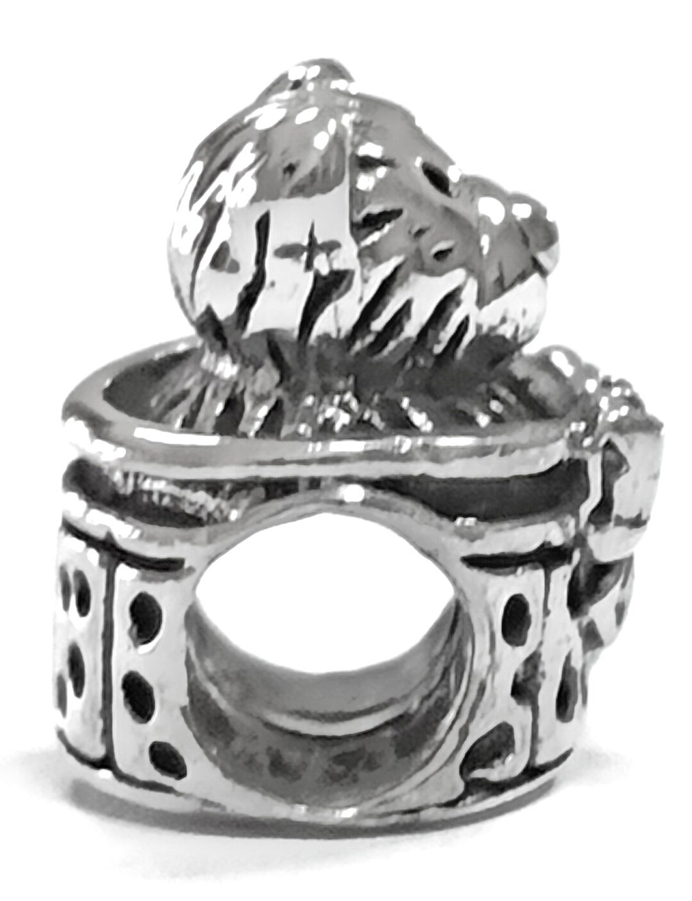 Ювелирная подвеска из серебра на цепочку,на браслет