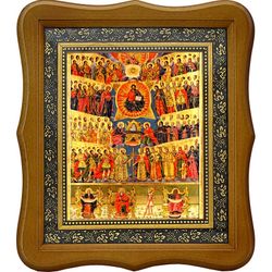 Собор всех Святых. Икона на холсте.