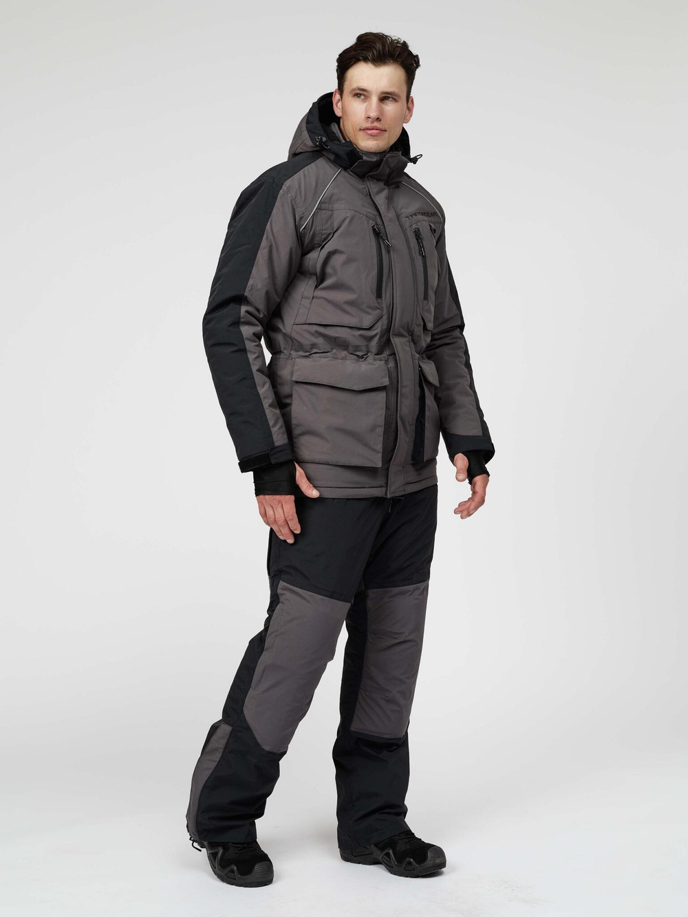 Костюм "SOLID PRO" -45 ПК (Таслан, Серый/Черный) TRITON