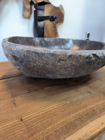 Раковина из речного камня RS-65784 47х38х15 из натурального камня