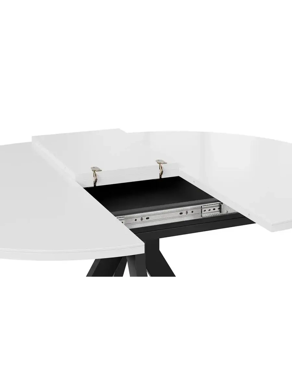 Стол кухонный Стекло матовое мрамор 100(132)х75х75 см