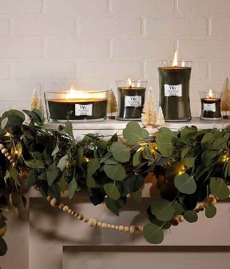 Пихта, ароматическая свеча эллипс, WoodWick