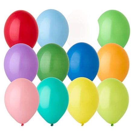 Шарики Воздуш. металлик + пастель 10, цвета в ассортименте, 1шт.