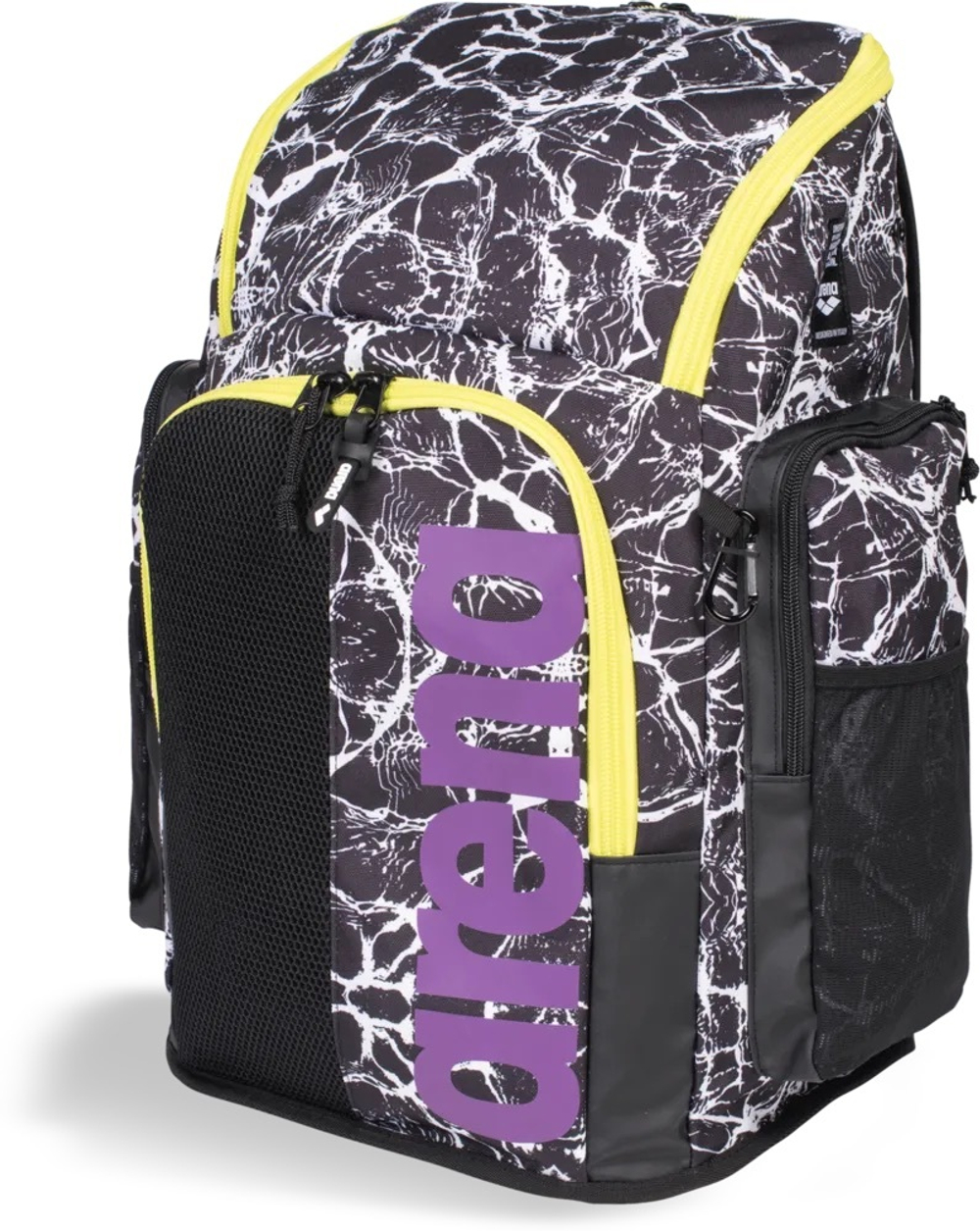 ARENA SPIKY III BACKPACK 45 ALLOVER BLACK-WHITE