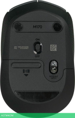 Мышь Logitech M170 серый/черный оптическая (910-004642)