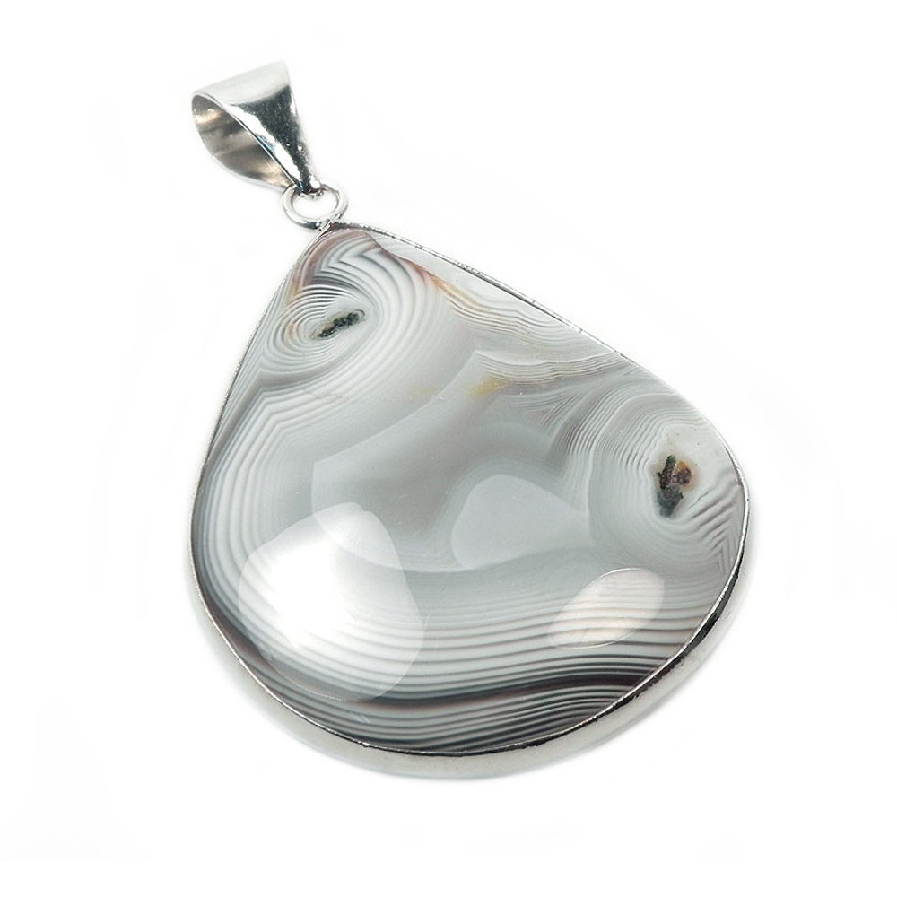 Кулон "Мокко" агат с хрусталем асс.