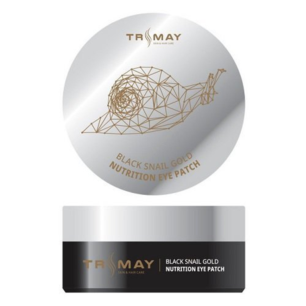 Патчи с муцином улитки TRIMAY Black Snail Gold Nutrition Eye Patch, 90шт