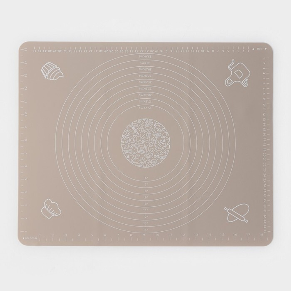 Силиконовый коврик для раскатки и выпечки 50х68 см. усиленный