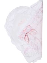 Зимний конверт-одеяло на выписку &quot;Роскошный&quot; (розовый с белым кружевом) без пледа