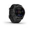 Garmin Fenix 7S Solar — серый корпус, черный силиконовый ремешок