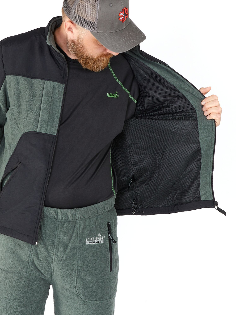 Костюм флис. Norfin POLAR LINE 2 GRAY 01 р.S