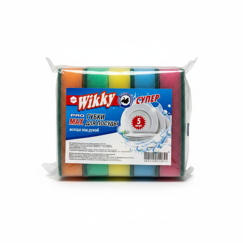 Губки для посуды Wikky Макси 5шт