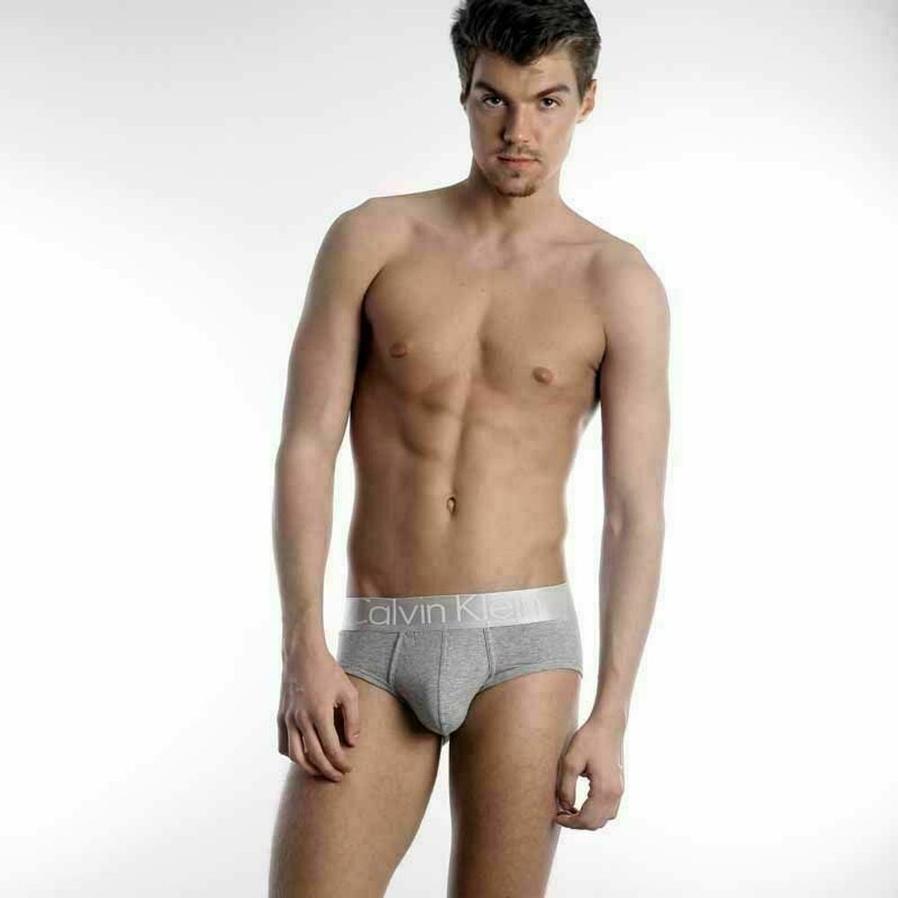 Мужские брифы серые из модала Calvin Klein MODAL brief GREY