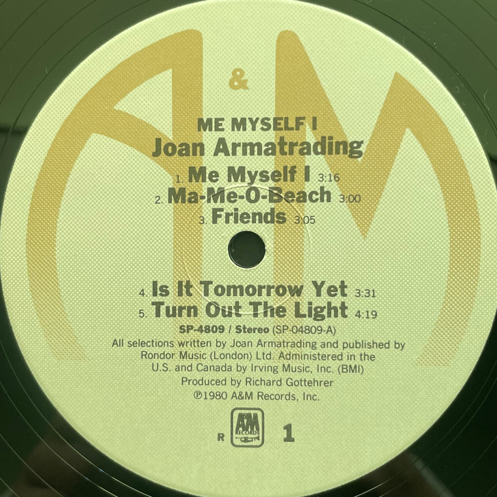Joan Armatrading ‎– Me Myself I (США 1980г.)