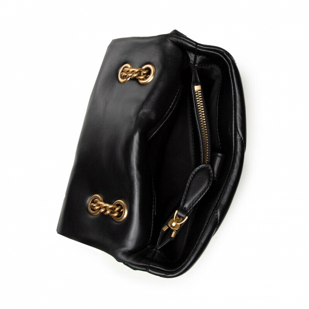 MINI LOVE BAG PUFF MAXI QUILT JEWEL – black