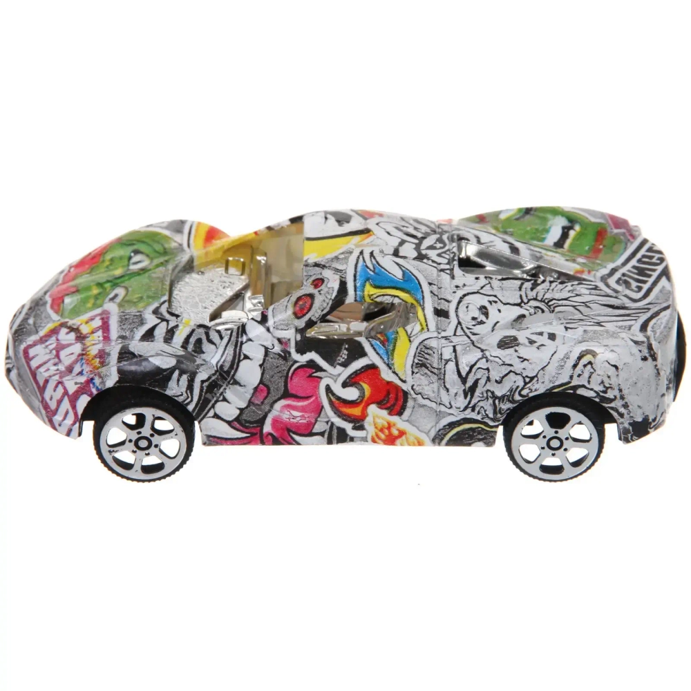 Набор машин 4 шт «Яркая гонка», заводные, 13 см, пакет