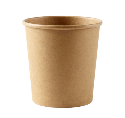 Контейнер бумажный 240 мл d-90 мм, h-60 мм, крафт, Tambien Eco