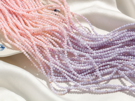 Нить бусин из перламутра градиент, 3мм гладкие